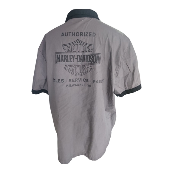 Harley‑Davidson Combustion Limited‑Edition Button‑Up Shirt – L Cotton Poplin - Picture 3 of 7